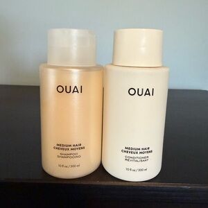OUAI Medium Hair Shampoo and Conditioner SET- FULL Size NEW SEALED